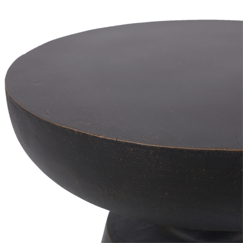 LightWeight Concrete Outdoor Side Table Bronze ceramic