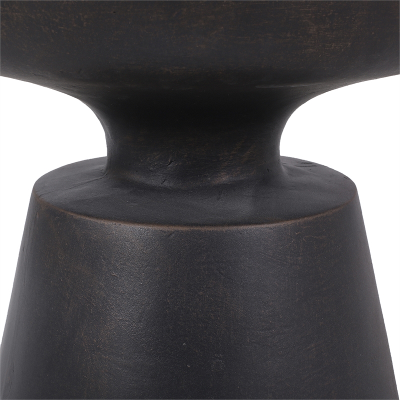 LightWeight Concrete Outdoor Side Table Bronze ceramic