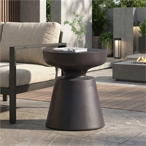 LightWeight Concrete Outdoor Side Table Bronze ceramic