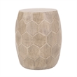 Outdoor Lightweight Concrete Side Table Natural Concrete  Natural Finish