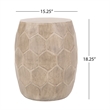 Outdoor Lightweight Concrete Side Table Natural Concrete  Natural Finish