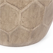 Outdoor Lightweight Concrete Side Table Natural Concrete  Natural Finish
