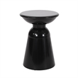 Outdoor Metal Large End Table Metal Gray