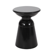 Outdoor Metal Large End Table Metal Gray