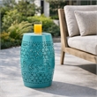 Ruby 12 Outdoor Side Table Iron Teal