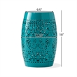 Ruby 12 Outdoor Side Table Iron Teal
