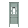 Blue 36 Pine Wood Farmhouse Console Table with 4 Drawers and Storage Shelf