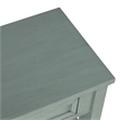 Blue 36 Pine Wood Farmhouse Console Table with 4 Drawers and Storage Shelf