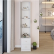 White MDF Extra Large Full Body Mirror & Jewelry Cabinet Storage Organizer