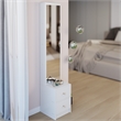 White MDF Extra Large Full Body Mirror & Jewelry Cabinet Storage Organizer