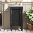 18 French Style Bathroom Vanity Black   Solid Wood with Sink