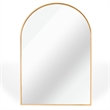 20 Gold Arched Bathroom Mirror Metal Frame and Wood Design modern mirror