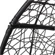 Gray Rattan Hanging Chair with 8ft Chain