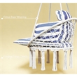 White Steel Outdoor Hanging Hammock Swing Chair