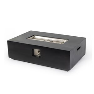 Charcoal Concrete Propane/Natural Gas Fire Pit Table Outdoor