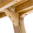 Teak Wood Outdoor Dining Table for Weather Resistant Patio and Garden Use