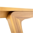 Teak Wood Outdoor Dining Table for Weather Resistant Patio and Garden Use