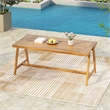 Teak Wood Outdoor Dining Table for Weather Resistant Patio and Garden Use