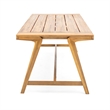 Teak Wood Outdoor Dining Table for Weather Resistant Patio and Garden Use