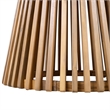 47.25  Teak Wood Round Outdoor Patio Dining Table for Backyard and Lawn