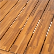 Brown Wood   Outdoor modern  Dining Table with Teak Finish