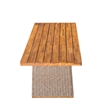 Brown Wood   Outdoor modern  Dining Table with Teak Finish