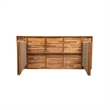 Brown Wood   Outdoor modern  Dining Table with Teak Finish