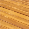47.25 Round Teak Wood Modern Slatted Indoor Outdoor Dining Table