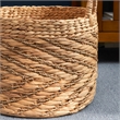15 Round Water Hyacinth Woven Basket with Handles for Storage