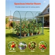 Green Polyester 5.9ft Crop Cage Plant Protection Tent with Zippered Door