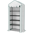 Small Portable Green Steel Mini Greenhouse - Convenient Outdoor Plant Growth