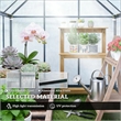 Black Aluminum Walk In Greenhouse for Durable and Spacious Outdoor Gardening