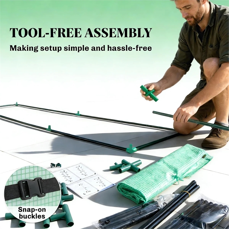 Green Steel Spacious Portable Mini Greenhouse