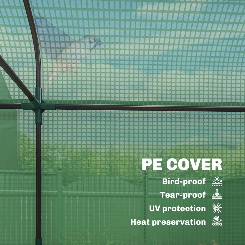 Green Steel Spacious Portable Mini Greenhouse