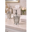 Liquid Soap Dispenser Pump Bottle Silver Aluminum Bathroom Kitchen Vanity Decor