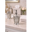 Liquid Soap Dispenser Pump Bottle Silver Aluminum Bathroom Kitchen Vanity Decor