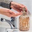 Amber Glass Liquid Soap Dispenser Pump for Bathroom and  Kitchen Sink