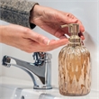 Amber Glass Liquid Soap Dispenser Pump for Bathroom and  Kitchen Sink