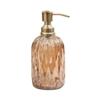 Amber Glass Liquid Soap Dispenser Pump for Bathroom and  Kitchen Sink