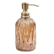 Amber Glass Liquid Soap Dispenser Pump for Bathroom and  Kitchen Sink