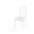 5-Piece Dining Table Set with 4 Benches White & Natural Particle Board