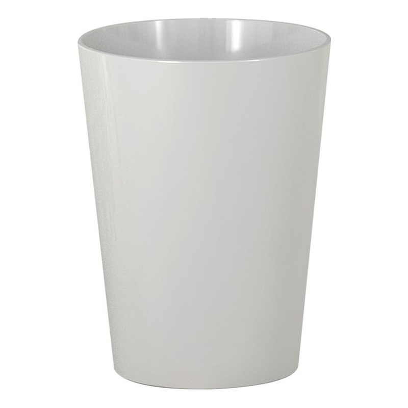White Resin Bathroom Tumbler Cup  Toothbrush Holder for Vanity Decor