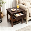 Vintage Style Solid Wood Side Table  End Table and Nightstand