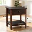 Vintage Style Solid Wood Side Table  End Table and Nightstand
