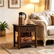 Vintage Style Solid Wood Side Table  End Table and Nightstand