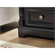 Farmhouse 2 Drawer Solid Wood Side Table  Nightstand with Charging Pedestal