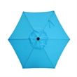 7.5ft Blue Patio Umbrella with Crank Lift Tilt UVResistant Polyester Shade (WITHOUT BASE)