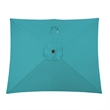 6.5 x 10 Ft Turquoise Patio Umbrella with Crank & Tilt  No Base