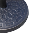 Bronze Stone 26lb Round Patio Umbrella Base Stand with Decorative Pattern