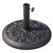 Bronze Steel Patio Umbrella Base Stand with Rose Pattern  20 lbs